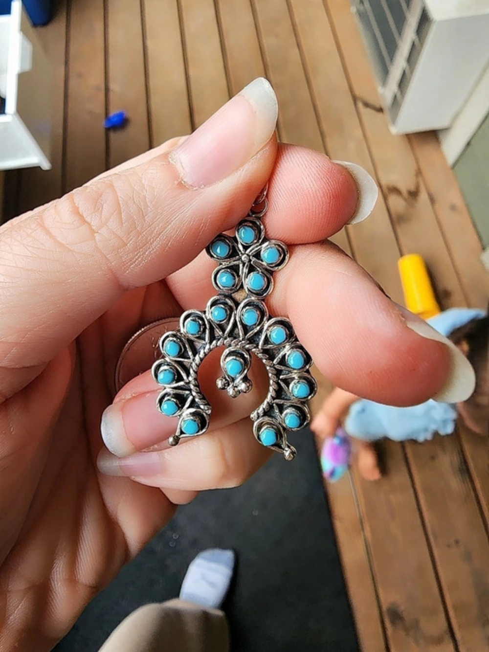 Turquoise Naja Pendant NWOT